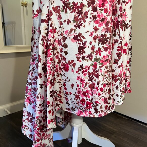 Taylor Floral Asymmetrical Sleeveless midi dress, Size 6 - Picture 4 of 16